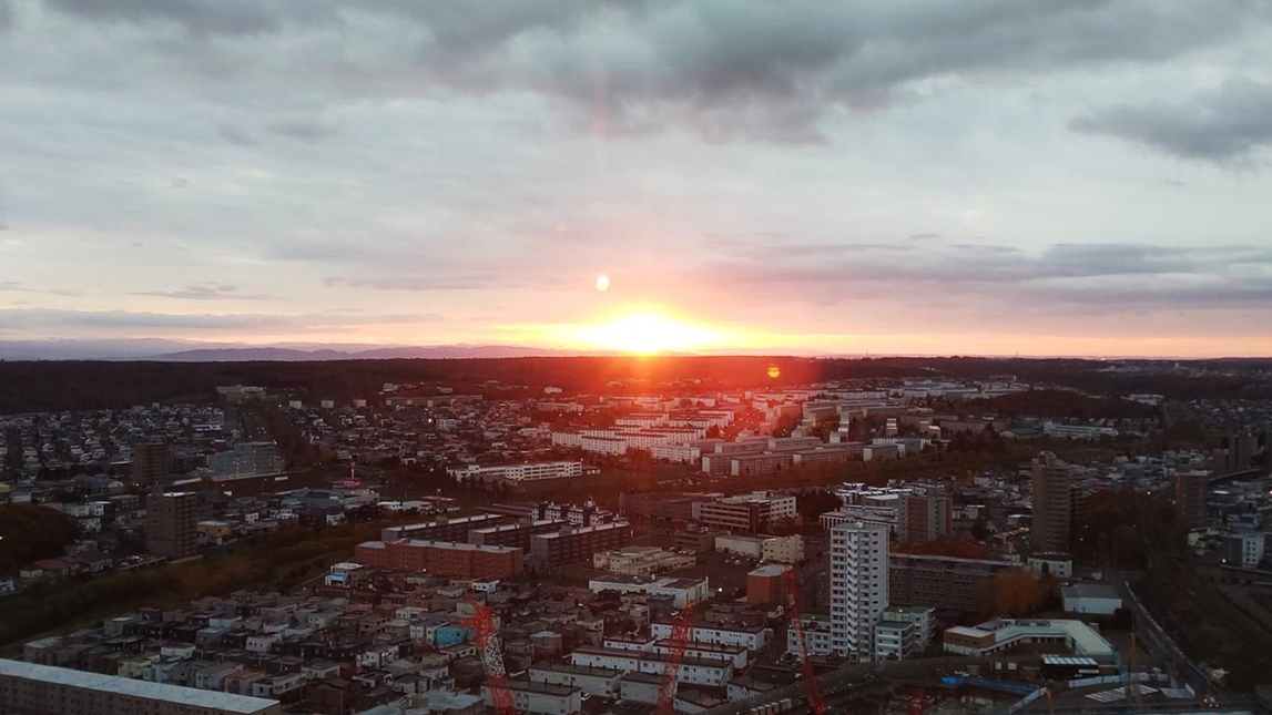 スカイレストラン「Hareus」から見える日の出