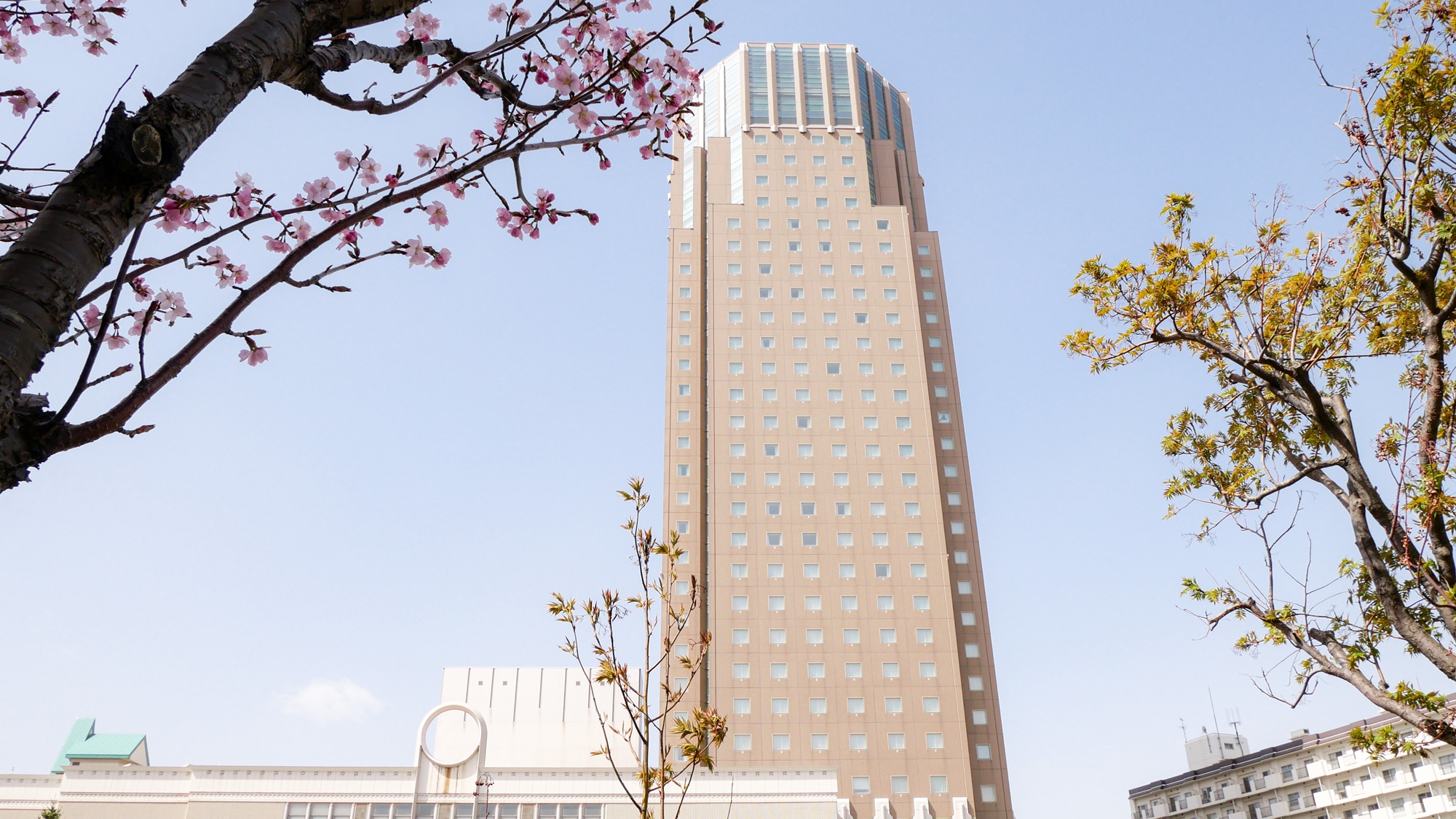 ホテルエミシア札幌の春