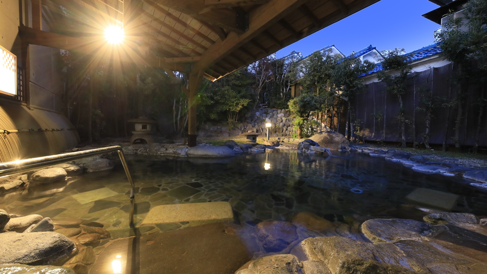 【ホテル茜】庭園大野天風呂 (3)