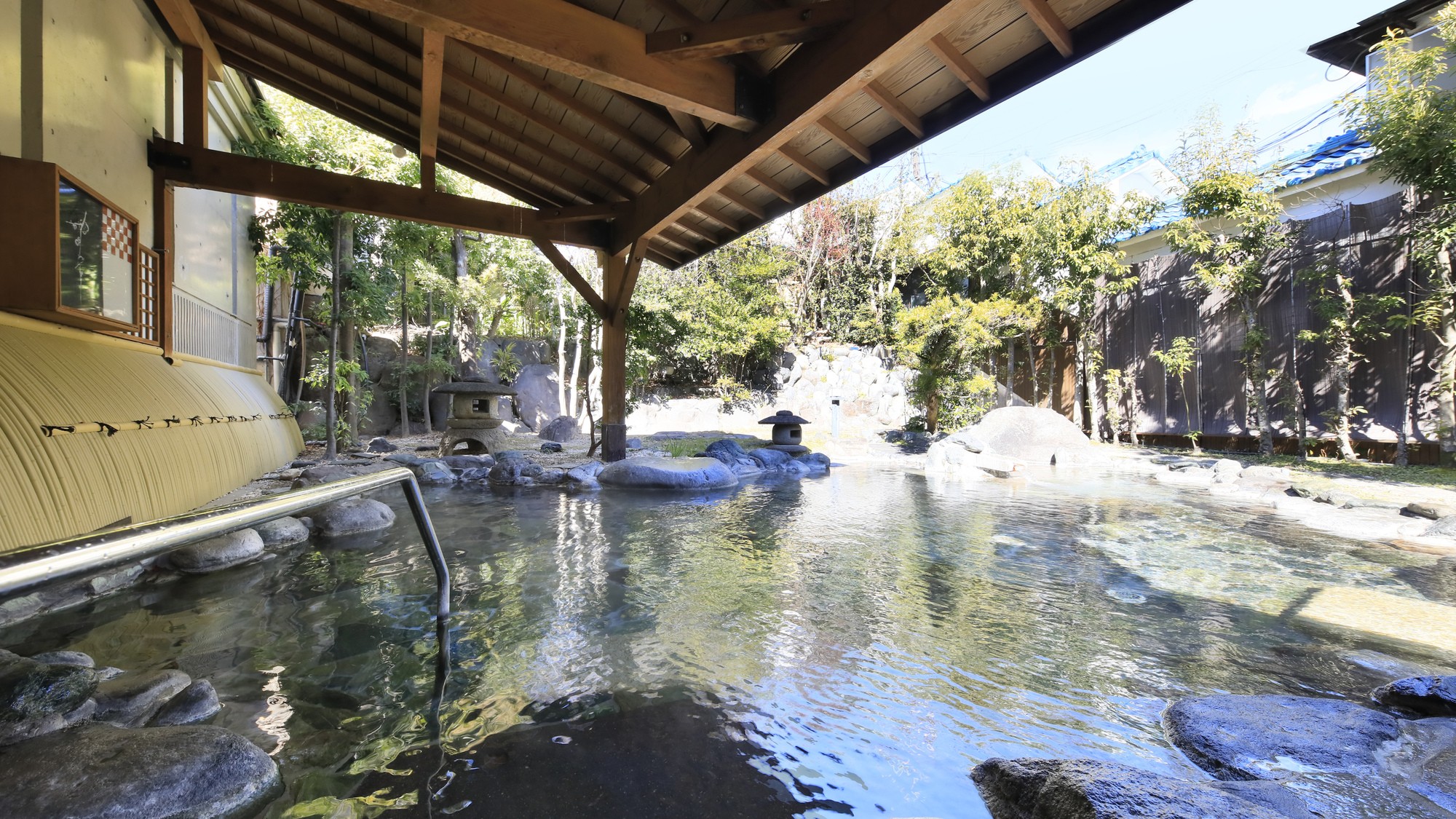 【ホテル茜】庭園大野天風呂 (1)