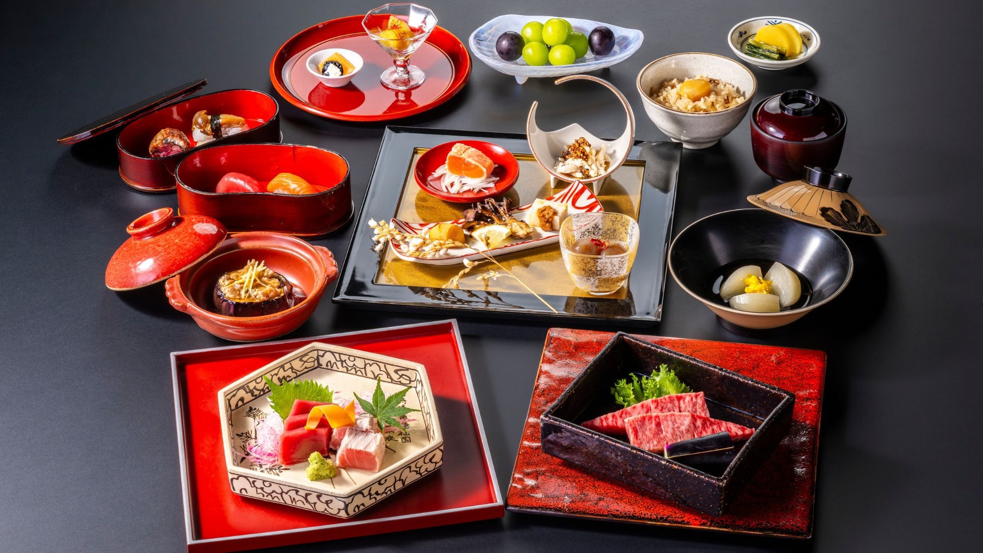 【さき楽60｜常磐プレミアム】＜お部屋食＞情緒溢れる露天風呂付客室！最上グレードプラン＜篝火膳＞
