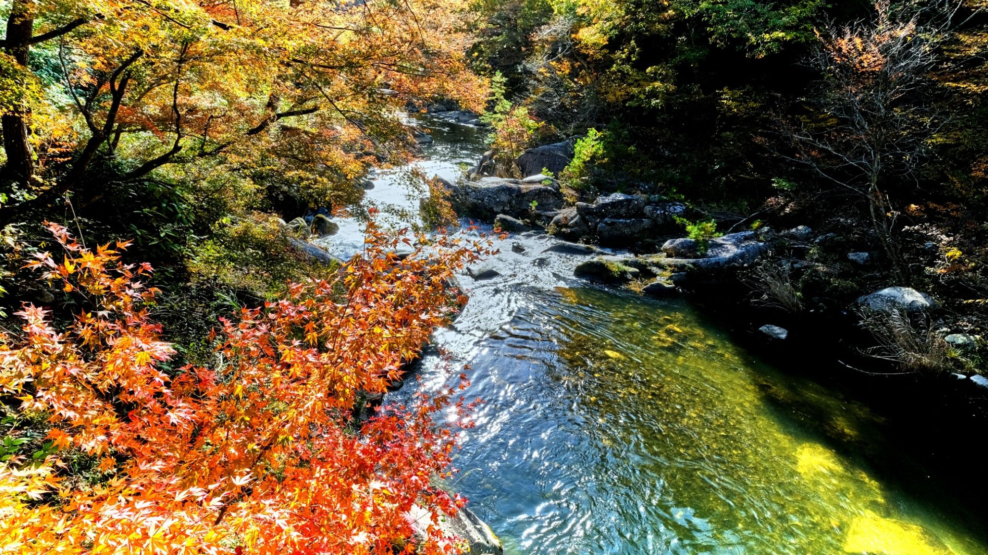 紅葉狩りの人気スポット昇仙峡まで当館よりお車で約25分です。