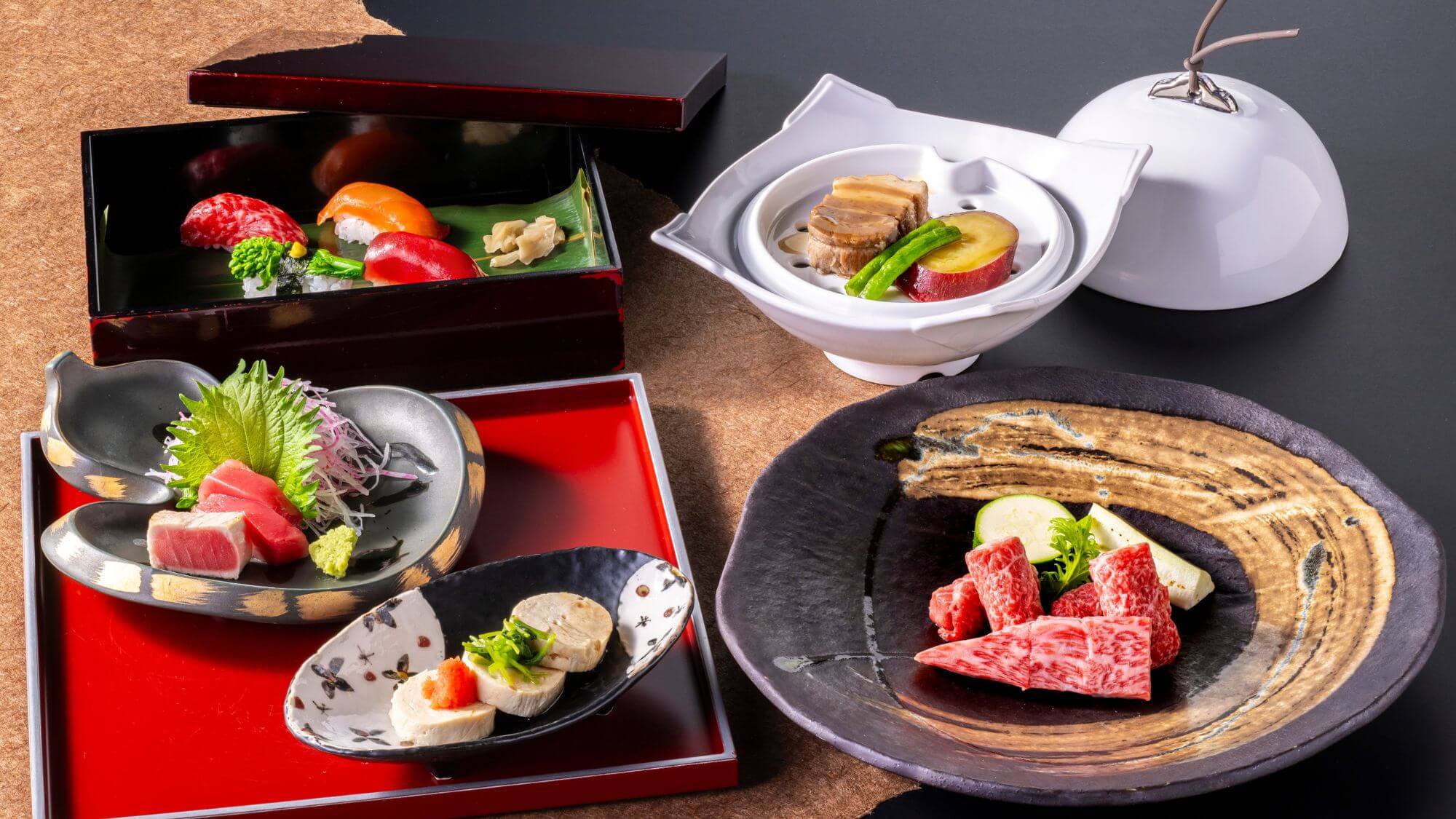 【春の胡蝶膳】山梨の旬の味覚を常磐流に楽しむ当館のスタンダード会席です