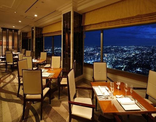 ●夜空に浮かぶレストランの豪華ディナー付  ・・60F〜64F「アトリエ」●