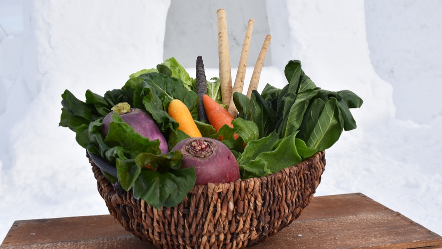 あおもりの彩り野菜in雪室貯蔵野菜♪期間限定でご提供いたします。