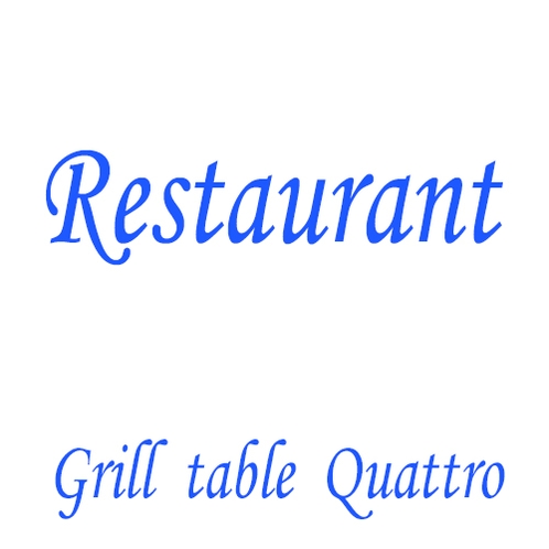 -Grill table Quattro-