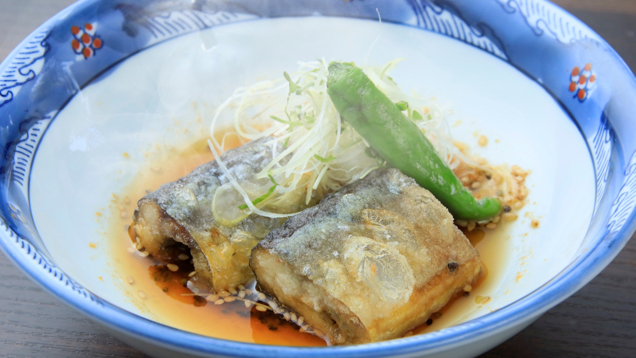 基本会席:秋刀魚のからっと揚げ