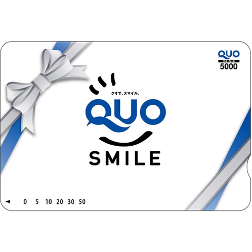 QUOカード5,000円（カードのデザインは選べません）