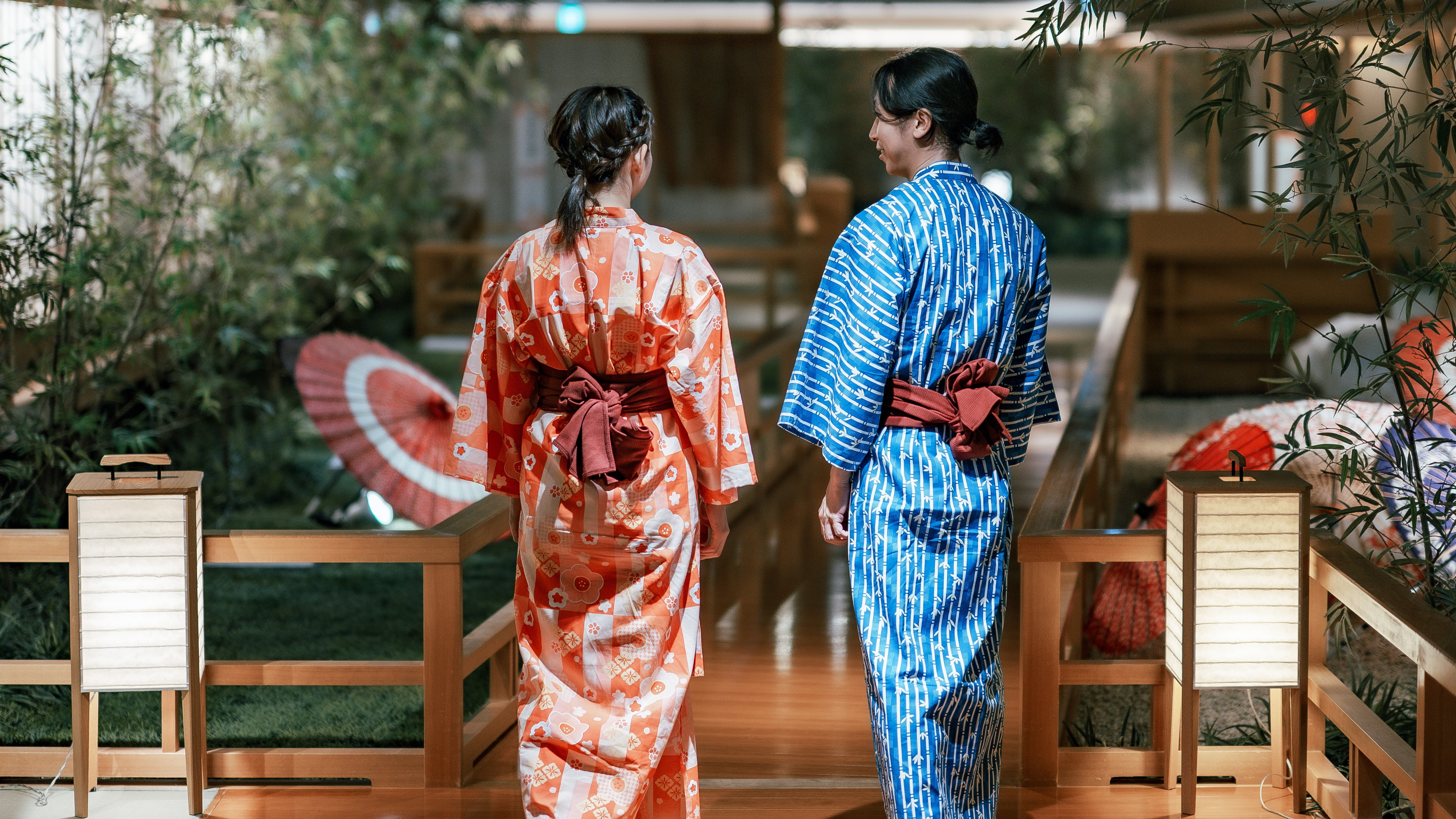 ★【庭園大回廊（一例）】和の雰囲気たっぷりの回廊を、浴衣姿でそぞろ歩き♪