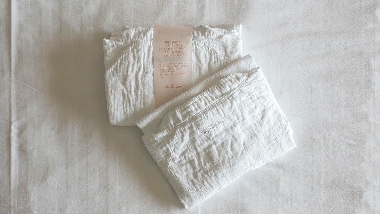 ホテルニューオータニ大阪オリジナル二重ガーゼの「リラックスウェア」