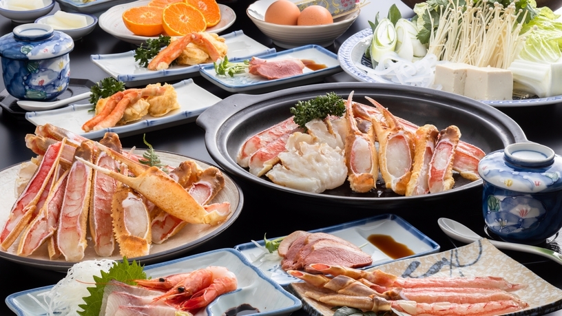 冬の人気No1♪ボリューム満点「焼がにコース」