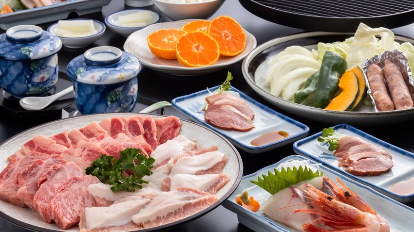 【焼肉コース】南部鉄器の焼肉プレートでふっくら焼き上げ！余分な脂を落としてヘルシーに♪