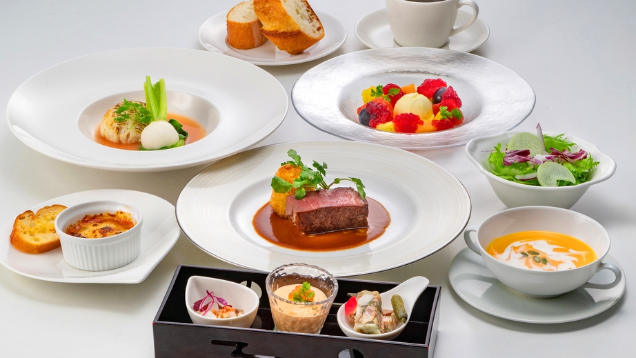 【タイムセール】10％オフ×創作フレンチプラン■メインは瀬戸内鮮魚と肉料理／夕朝食付