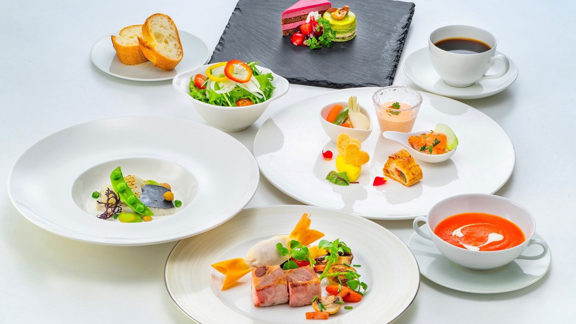 【タイムセール】10％OFF＜ライトプラン＞岡山県産ピーチポークを味わう創作フレンチディナープラン