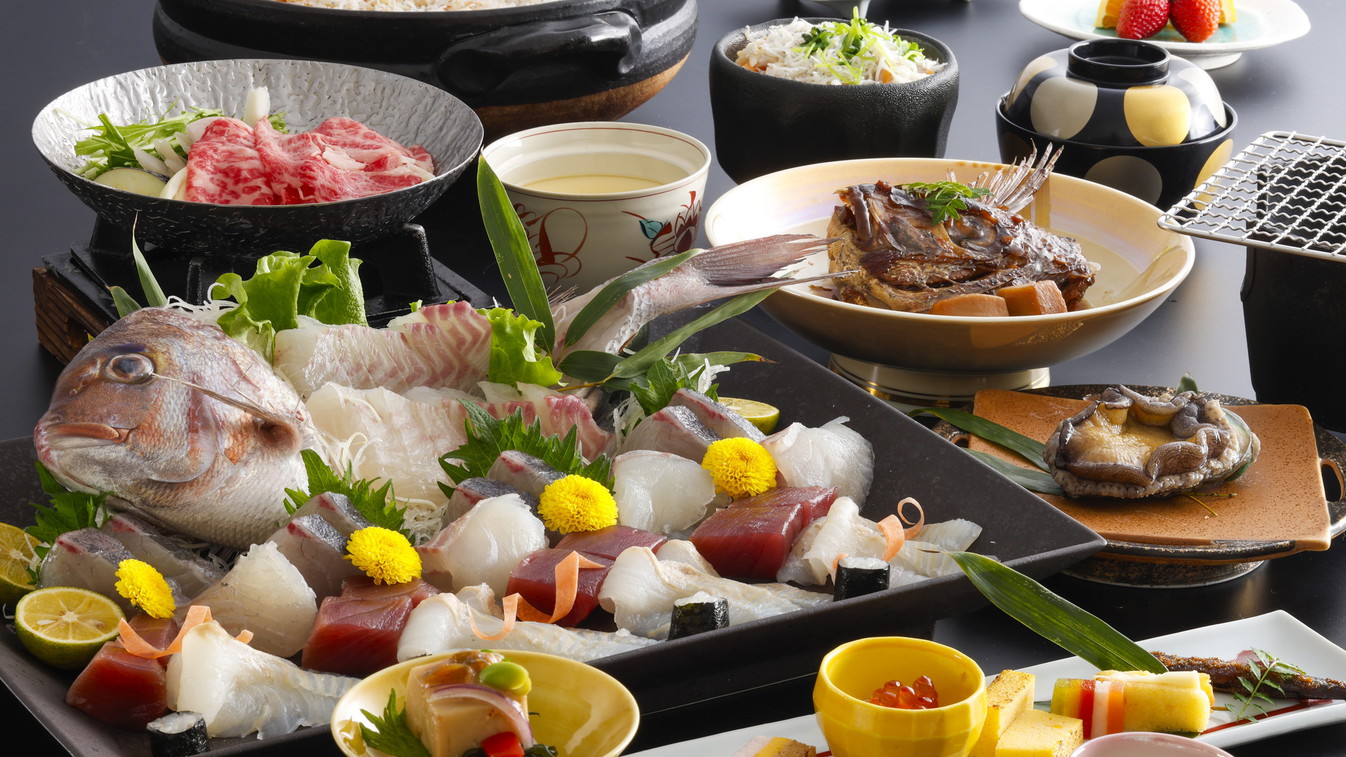 【直前割】4月・5月限定会場食平日16，500円〜お手軽に洲本温泉と季節会席を楽しむ！