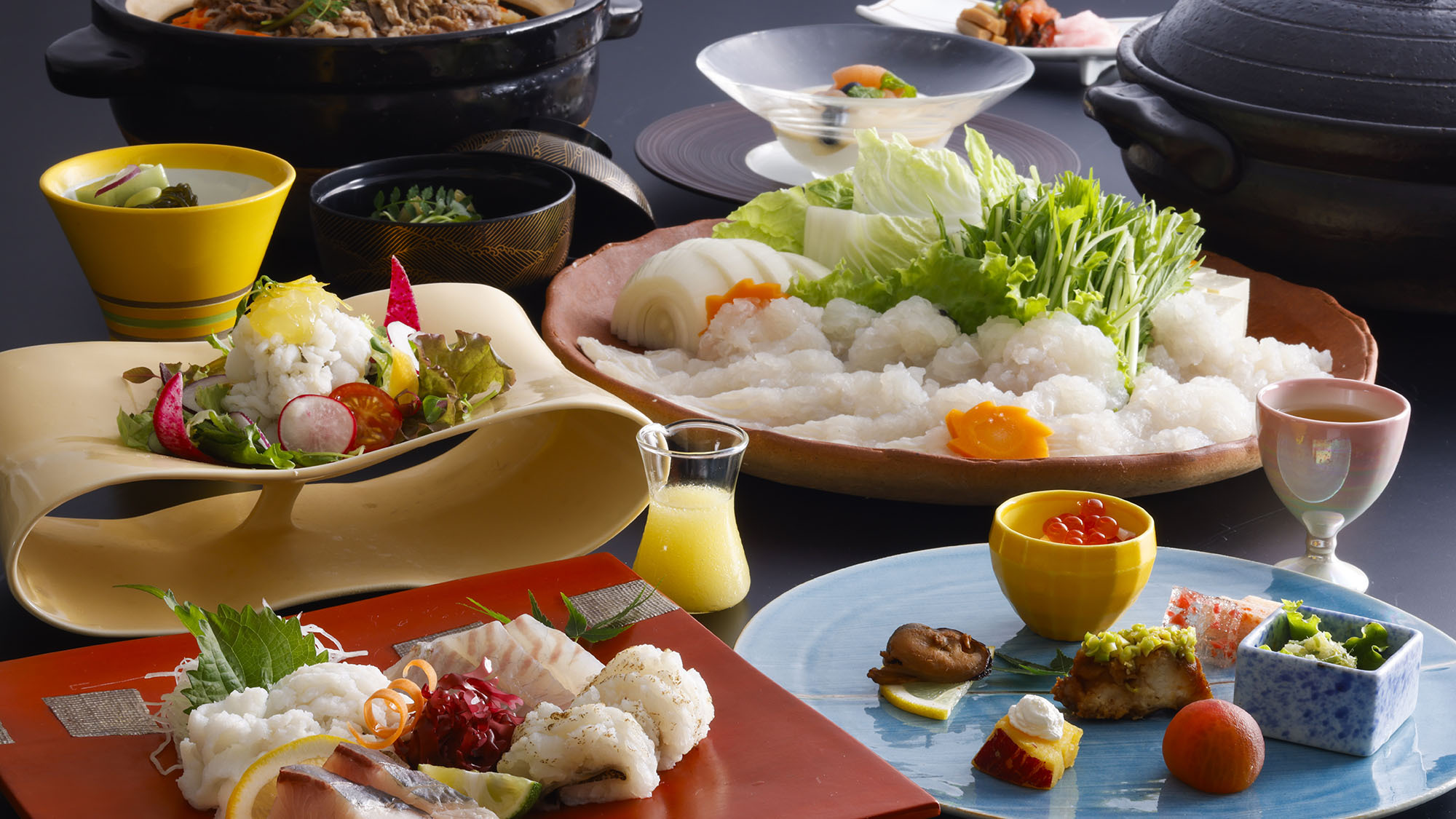 日帰りプラン♪夏季限定【淡路島の味覚を楽しむ】今が旬！鱧しゃぶ・島サラダ会席【昼食】