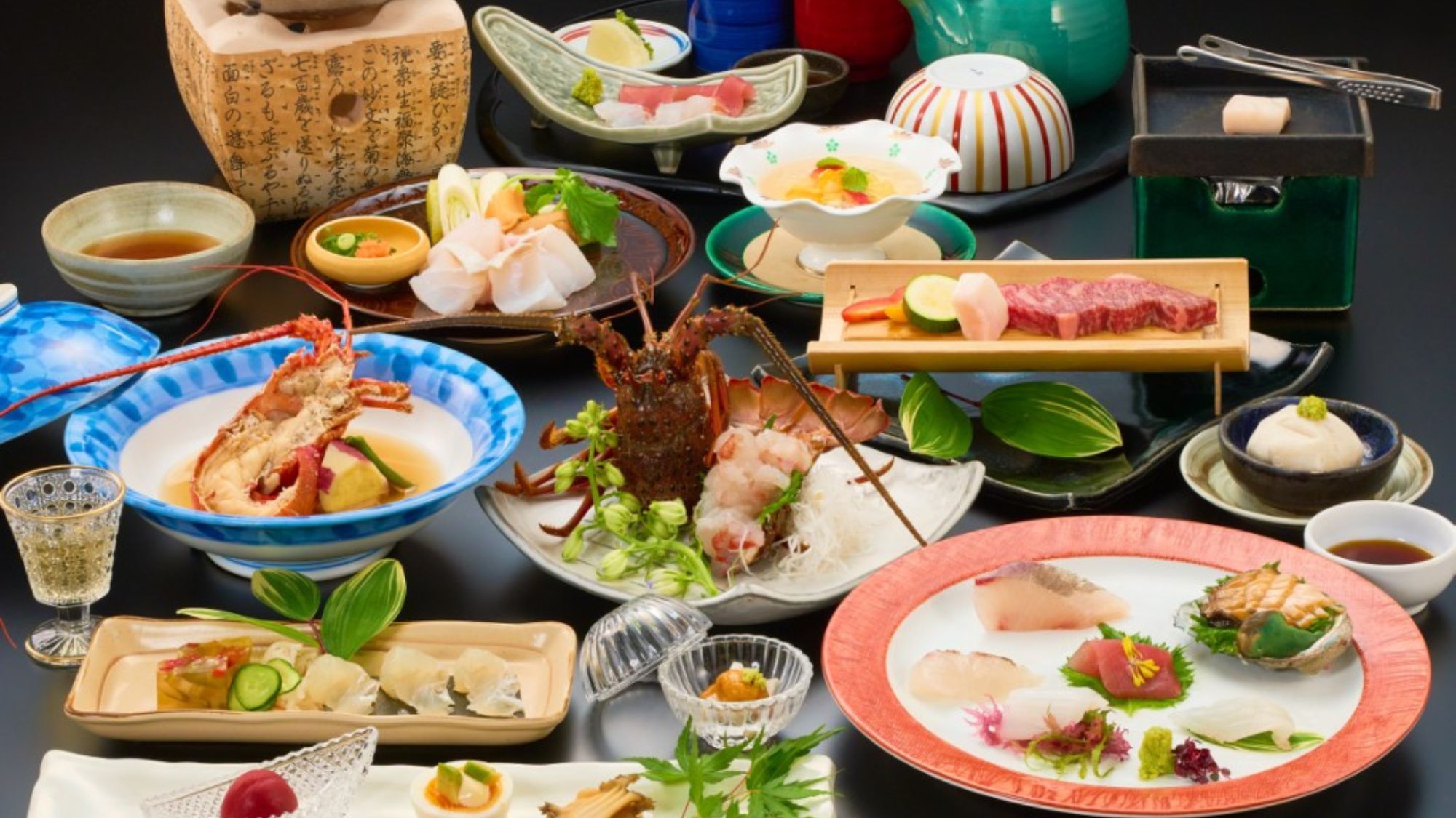 25秋冬　白露会席（伊勢海老造りは2名盛） 