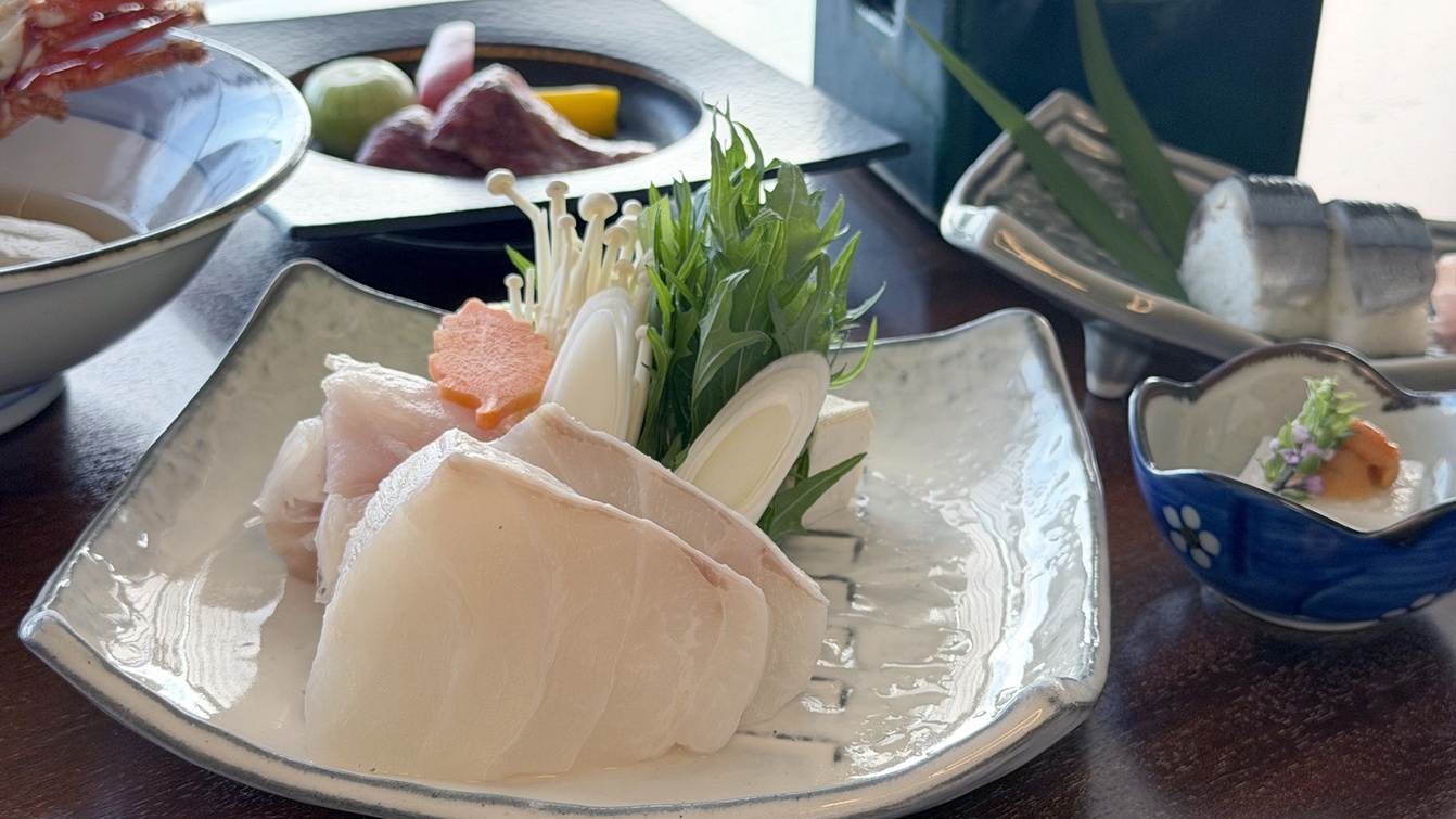 【白露会席】露天風呂付客室『久遠』で温泉を愉しむ｜高級食材を味わう豪華会席プランで贅沢旅（2食付）