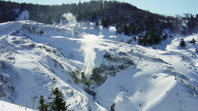【客室】絶景空吹ビューからの眺め（秋）