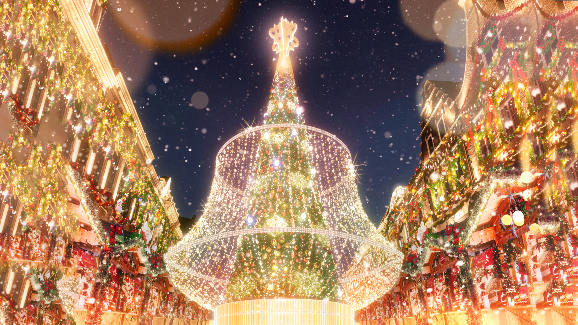 シャンデリアのように壮麗なグランド・シャンデリアツリー