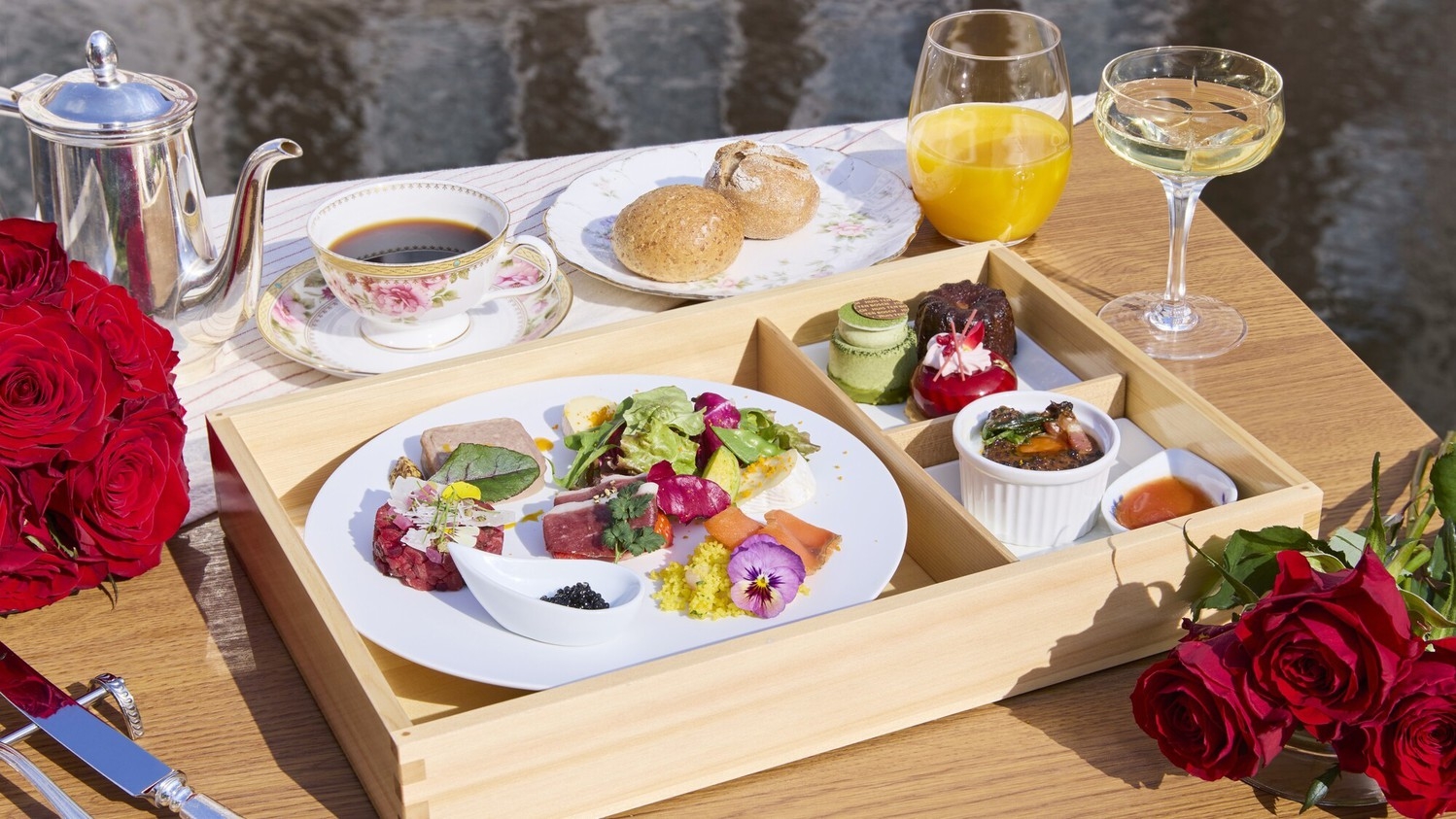 【贅沢な朝時間】薔薇の運河モーニングクルーズプラン（朝食付き）