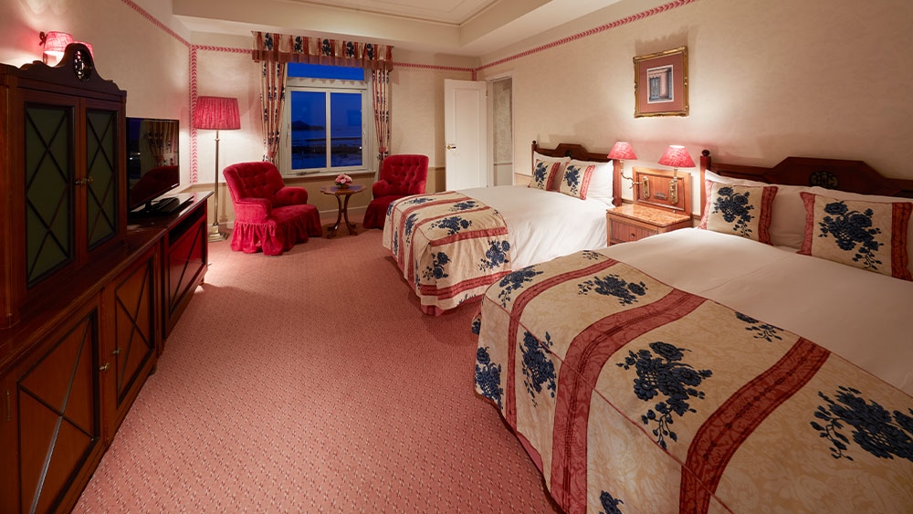 【客室一例】セミスイートツイン（海側）