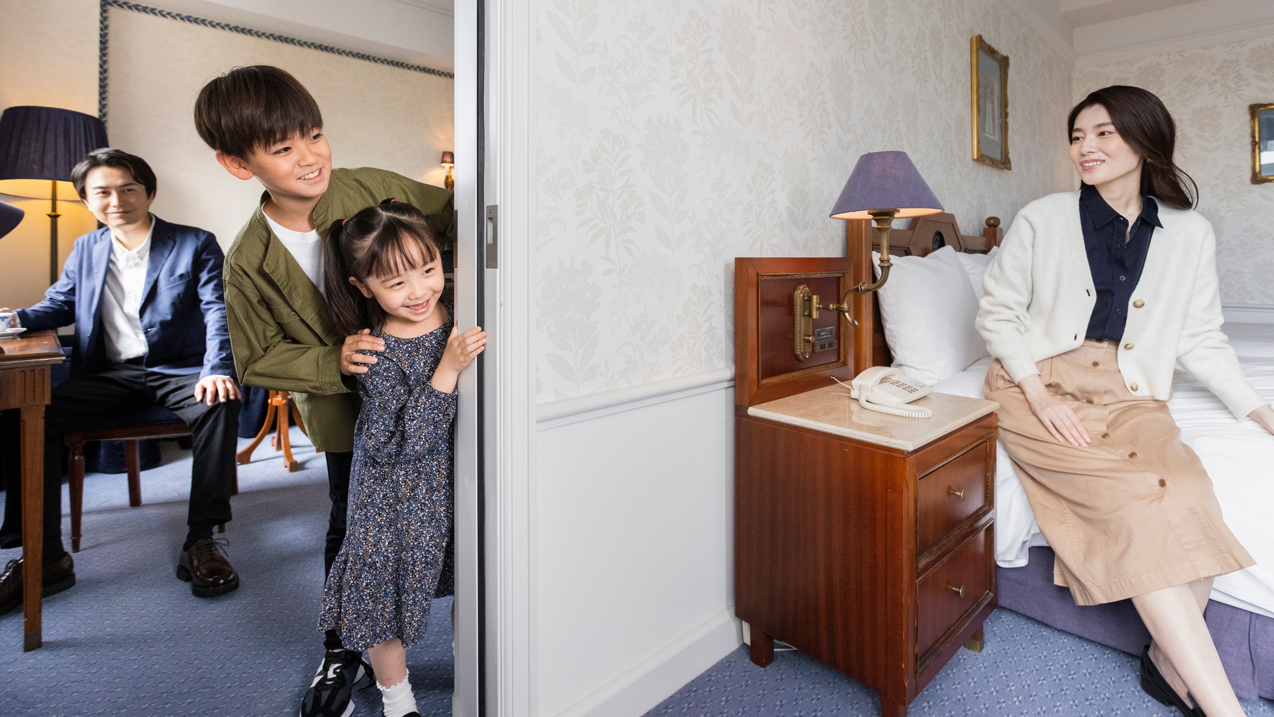 【客室一例】スタンダードフォース（※フットスロー・ソファは赤色となります）