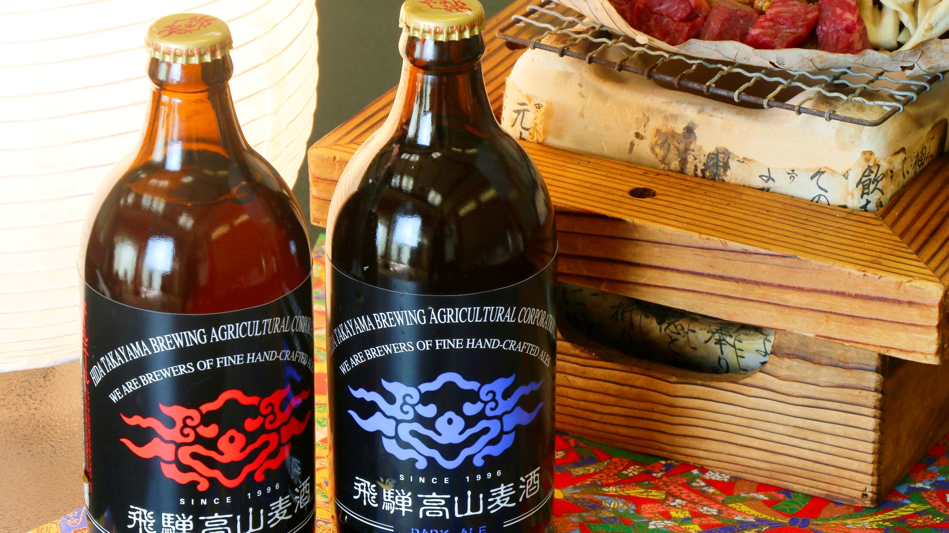 ＊食事のおともに◆地ビール　飛騨高山麦酒は麦芽100％、生きた酵母を実感できます