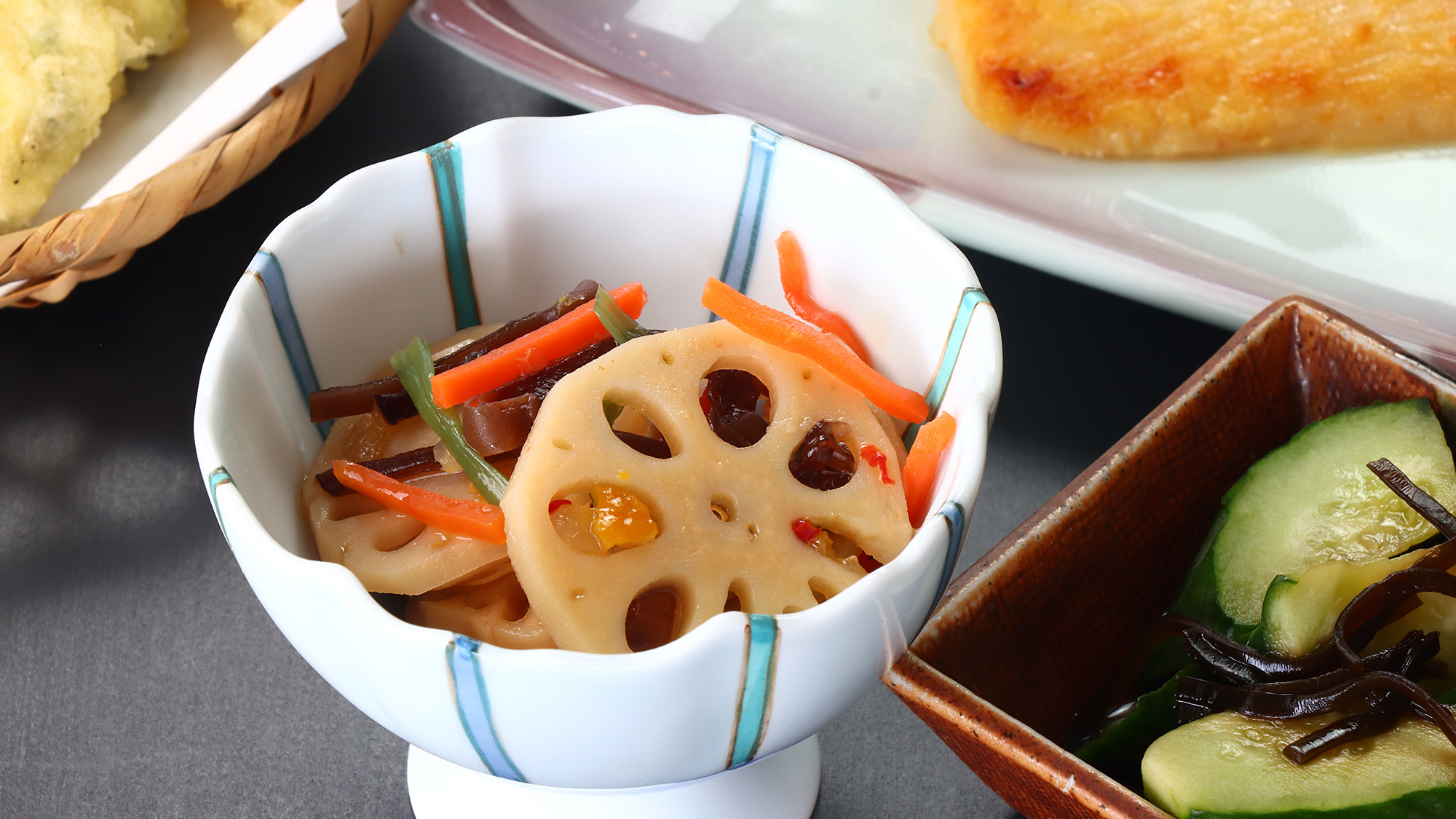 【夕食】蓮根のマリネ・ゆず風味