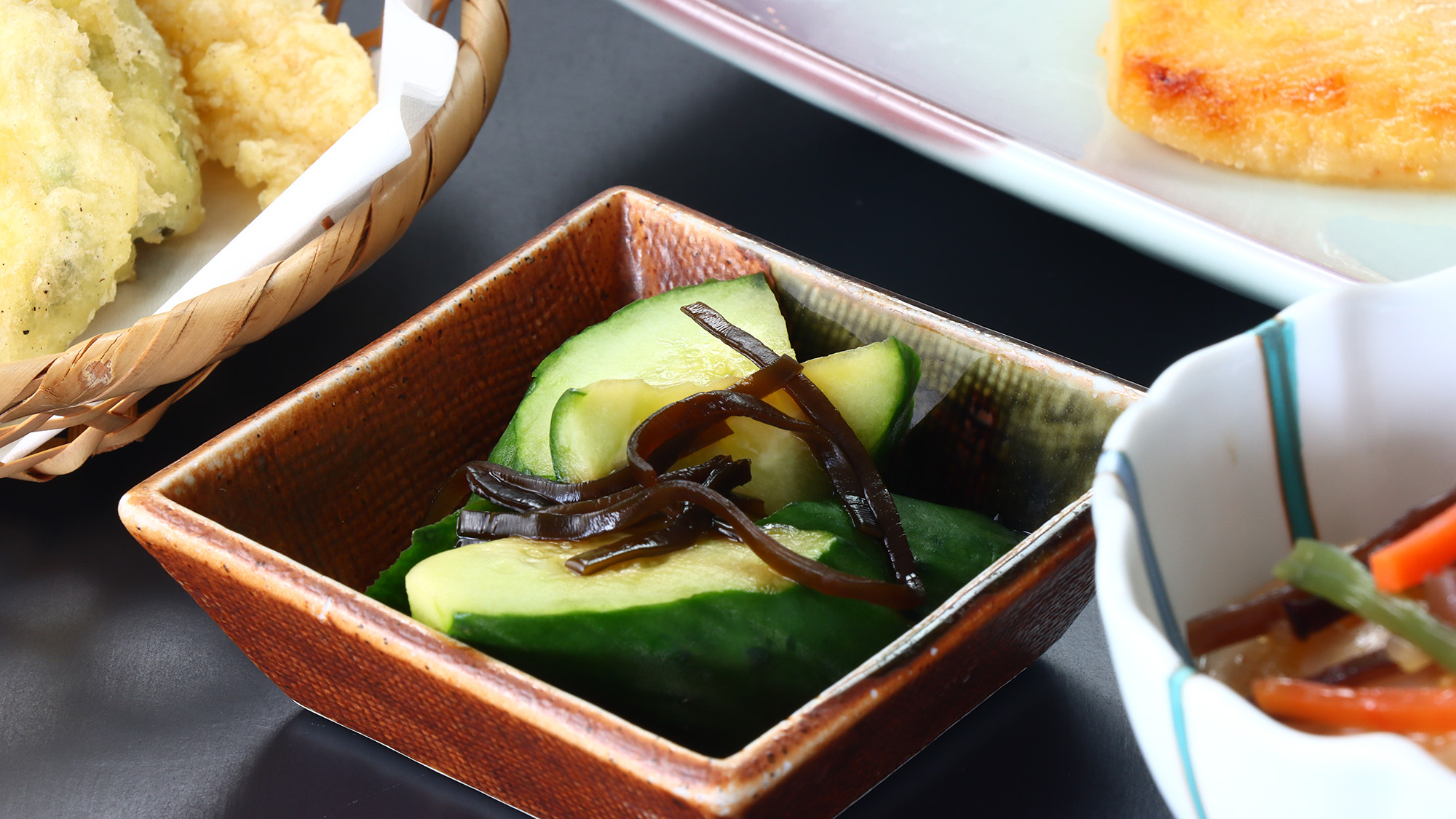 【夕食】戸隠産お野菜の漬物