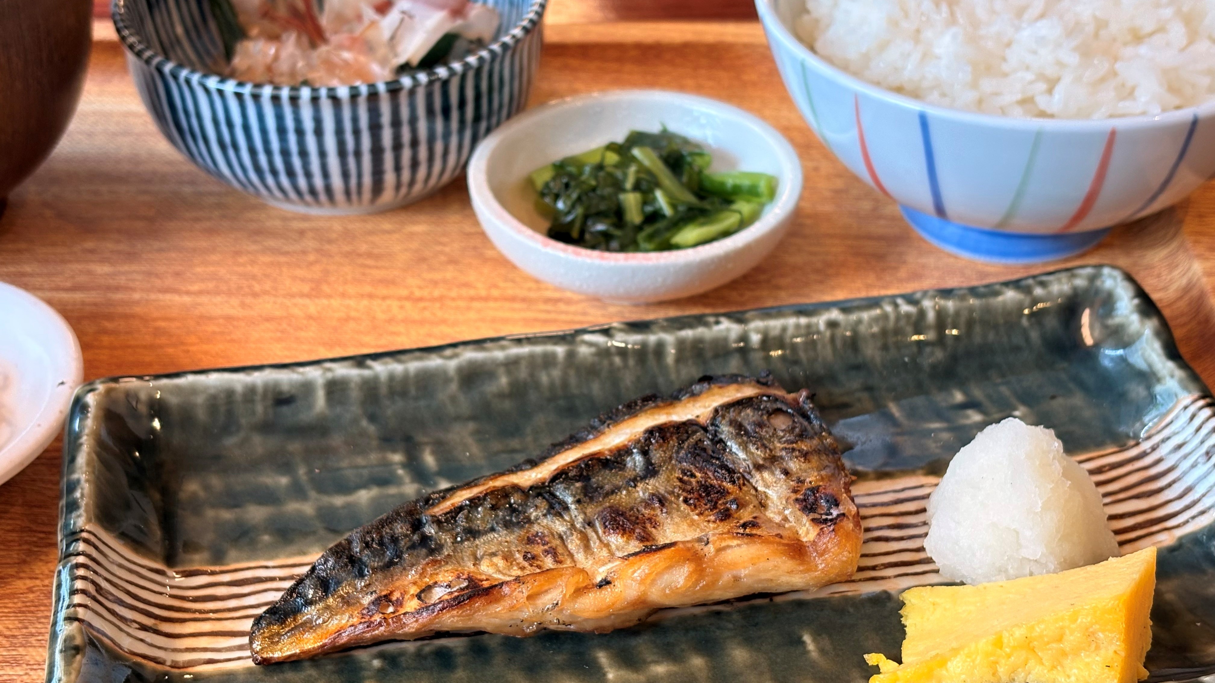 炭火焼き魚定食