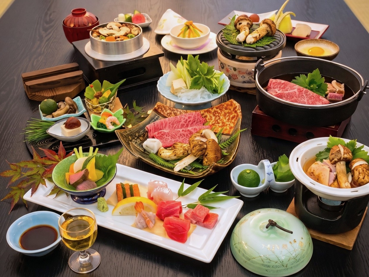 【9・10月限定】松茸と丹波牛のすき焼き会席（朝食付き）