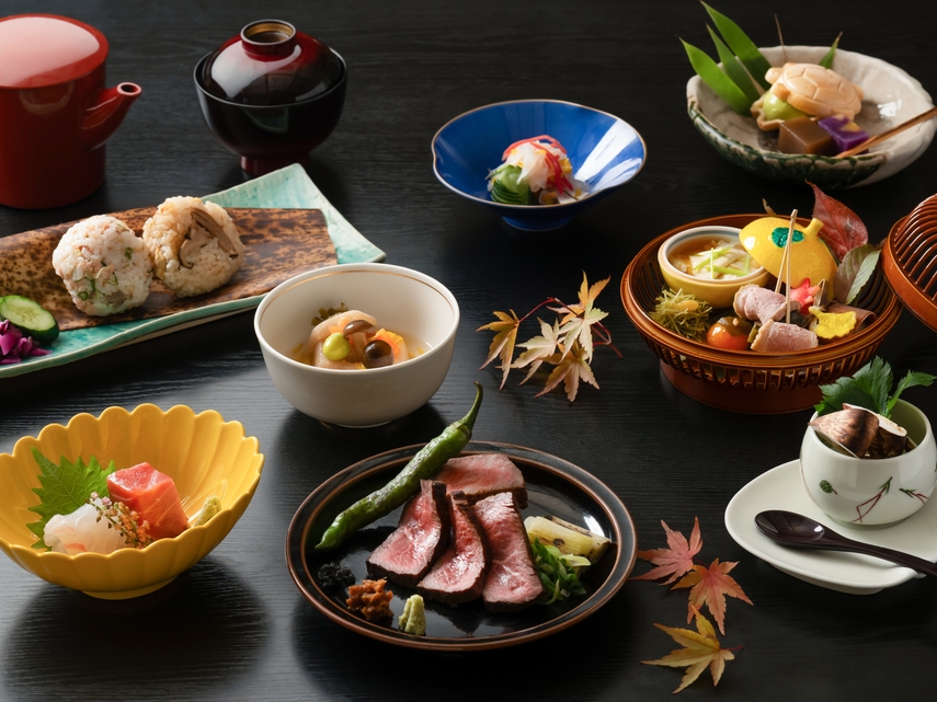 【早割45】（1泊2食）和牛ランプと丹波牛サーロインの炭火焼き会席＆京都丹波の地産地消朝食ビュッフェ
