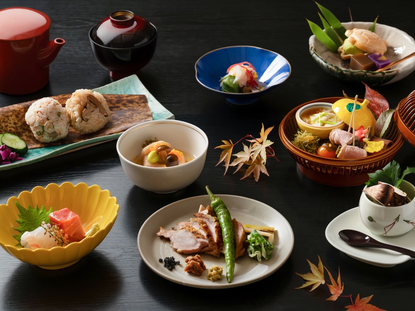 【1泊2食】和牛ランプと丹波牛サーロインの炭火焼き会席＆地産地消で彩る「京都丹波の朝食ビュッフェ」