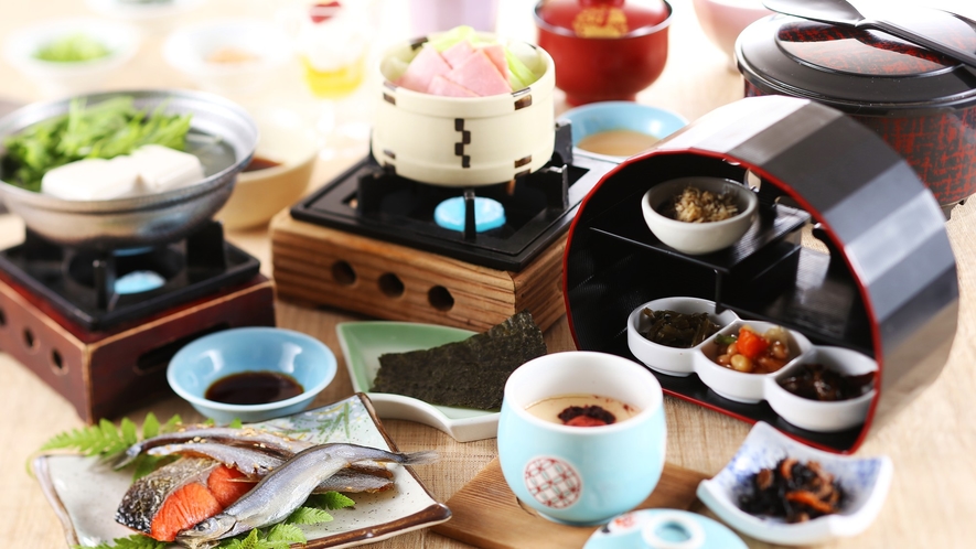 温泉旅館は朝食も魅力たっぷり／例