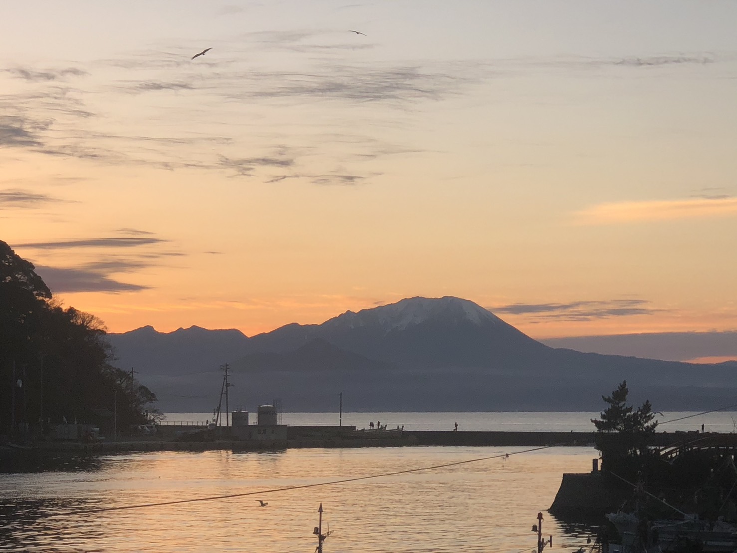 福間館朝焼け景色