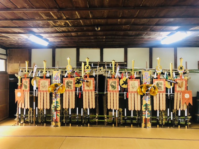 青柴垣神事会所飾り