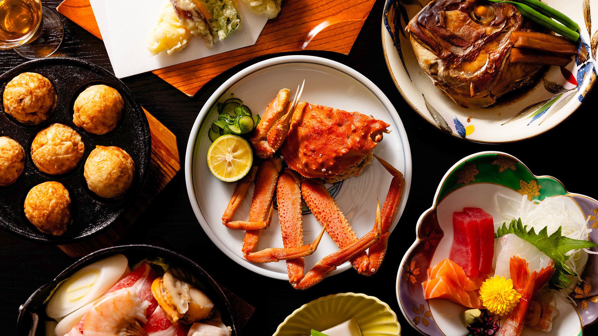 【豪華なにわ彩り会席】その時の旬にあわせてご提供する、「なにわうまいもん巡り♪」