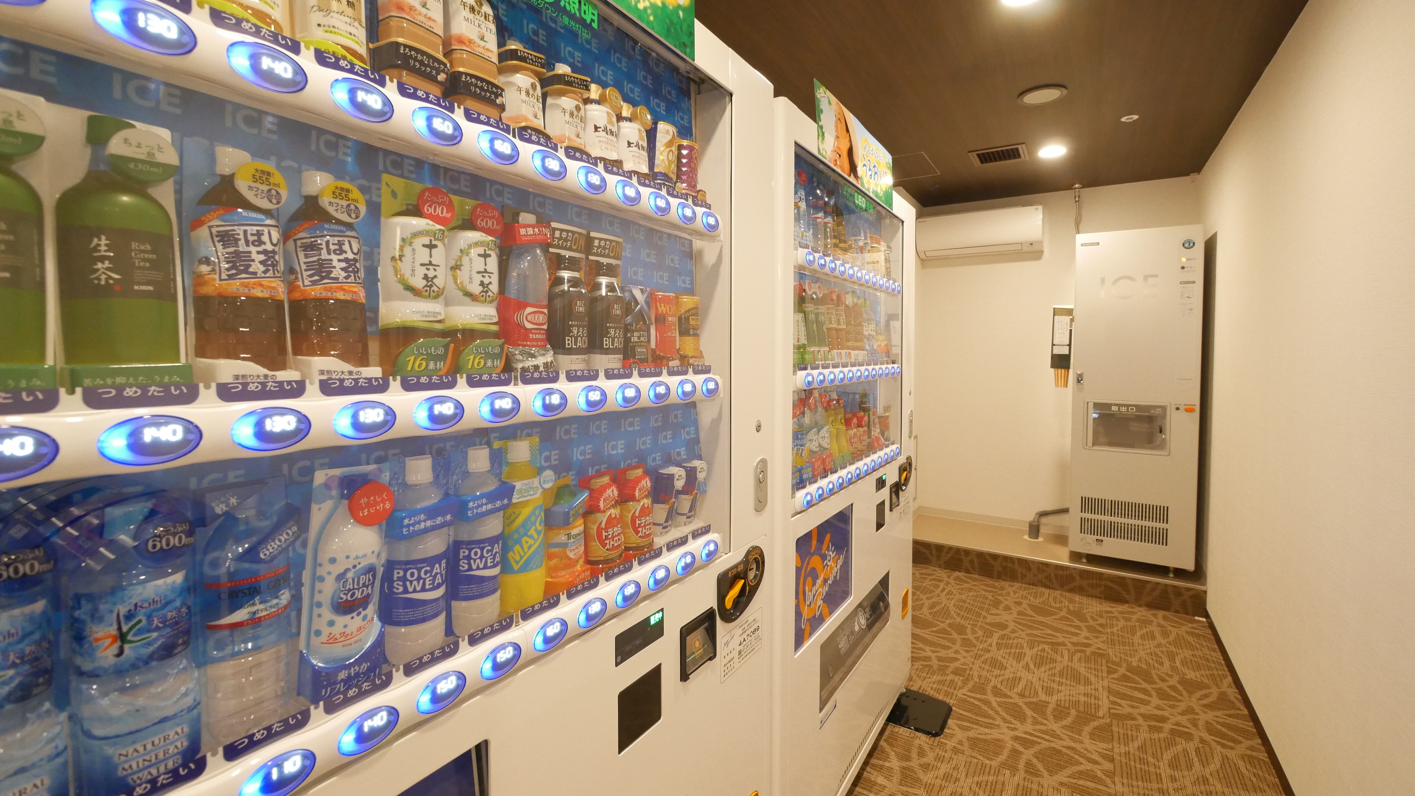 自販機（ジュース類・アルコール類）・製氷機コーナー【2F】（イメージ）
