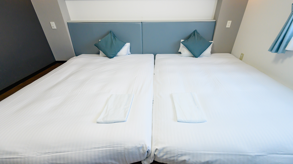 【ツインスタンダード】コンセプトルーム「つ・な・ぐ」◆海側◆ベッド幅160cm2台