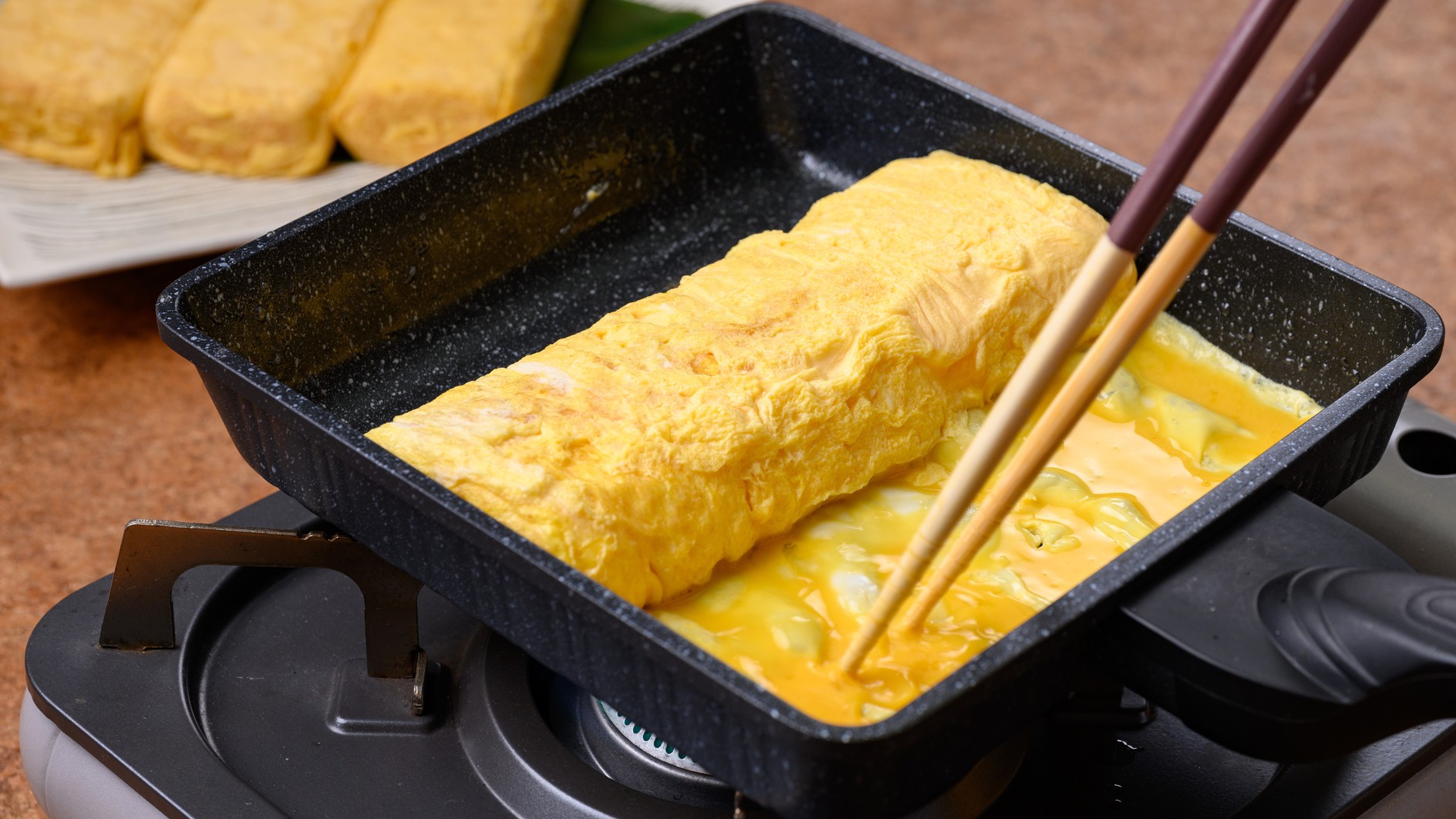 【朝食ビュッフェ】だし巻き卵（日替わり）