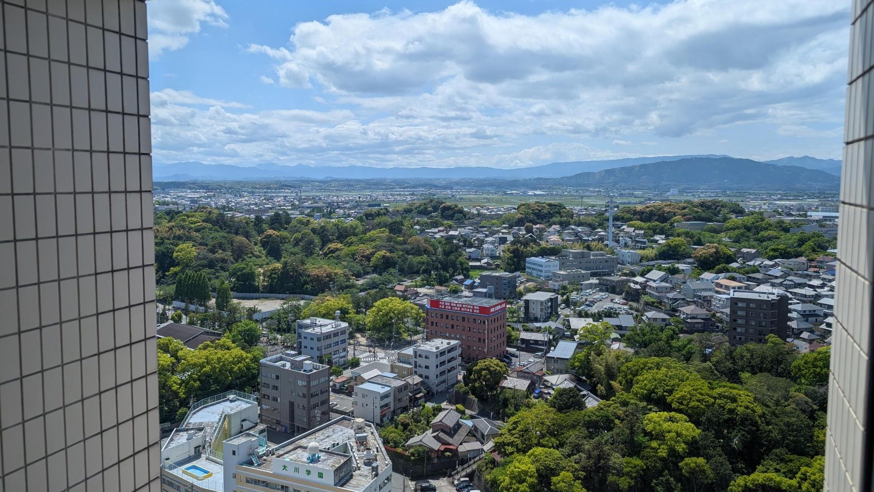 山側客室からの景色（昼）