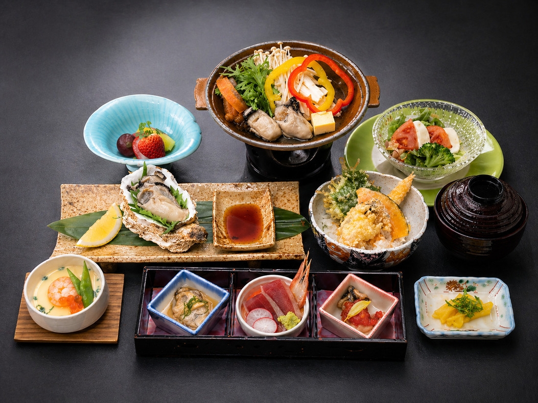 【秋田得旅】美味！海の幸！！ぷりっぷり♪の秋田の岩牡蠣を満喫！！1泊2食☆