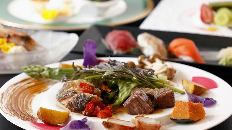 1泊2食付きプラン　夕食：和洋折衷コース料理