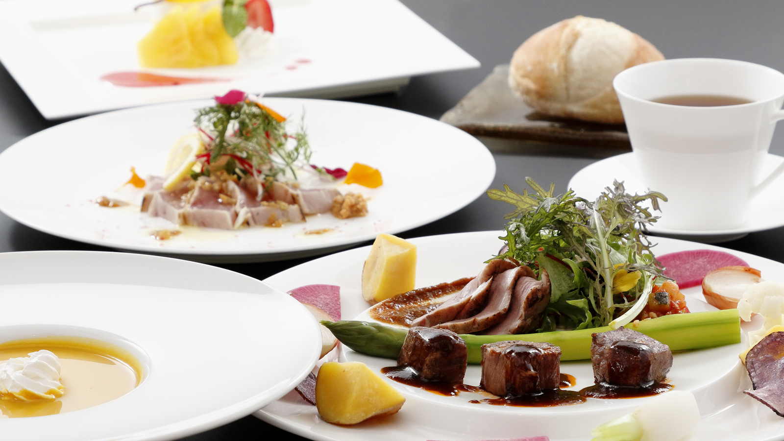 ■夕食イメージ(2025 Summer)　洋食コース料理