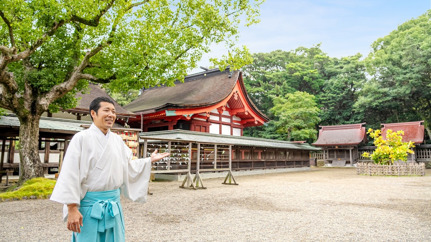 【世界遺産×開運旅】宗像大社神職と巡る、早朝特別参拝×「けし餅」引換券付／オールインクルーシブ夕朝食