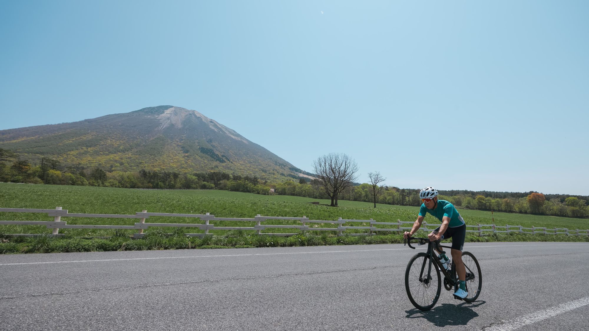 サイクリングに最適な立地の大山