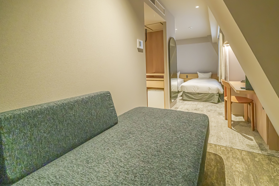 トリプル【禁煙】（ツイン＋ソファベッド）バス・トイレはセパレート