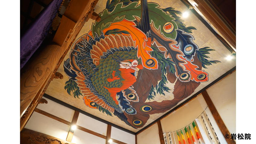 [岩松院]現存する葛飾北斎の作品の中で最大規模。畳21畳分の肉筆画です。(イメージ)