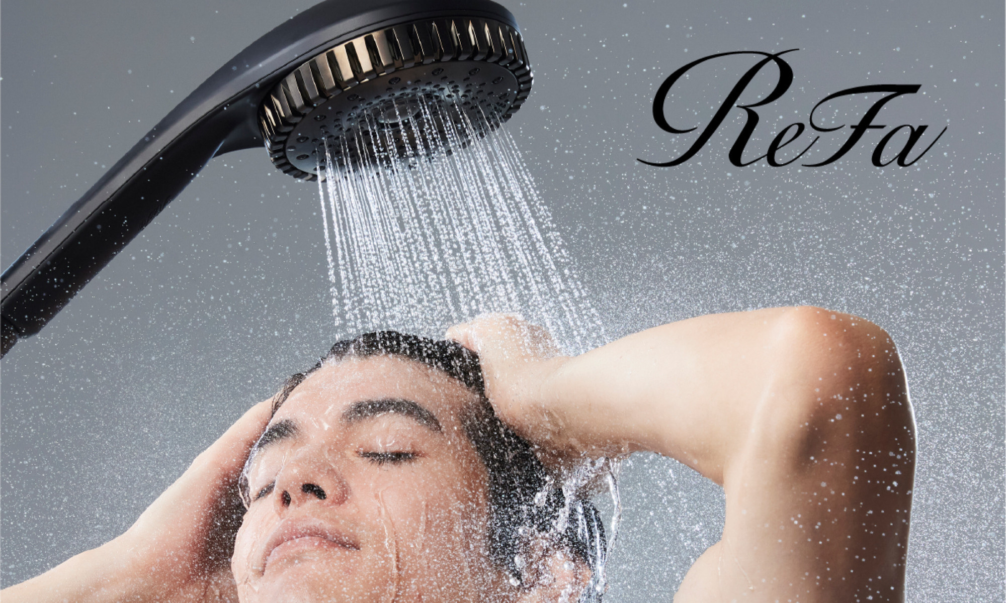 ReFaｼｬﾜｰﾍｯﾄﾞ(FINE BUBBLE DIA120)ブラック_イメージ